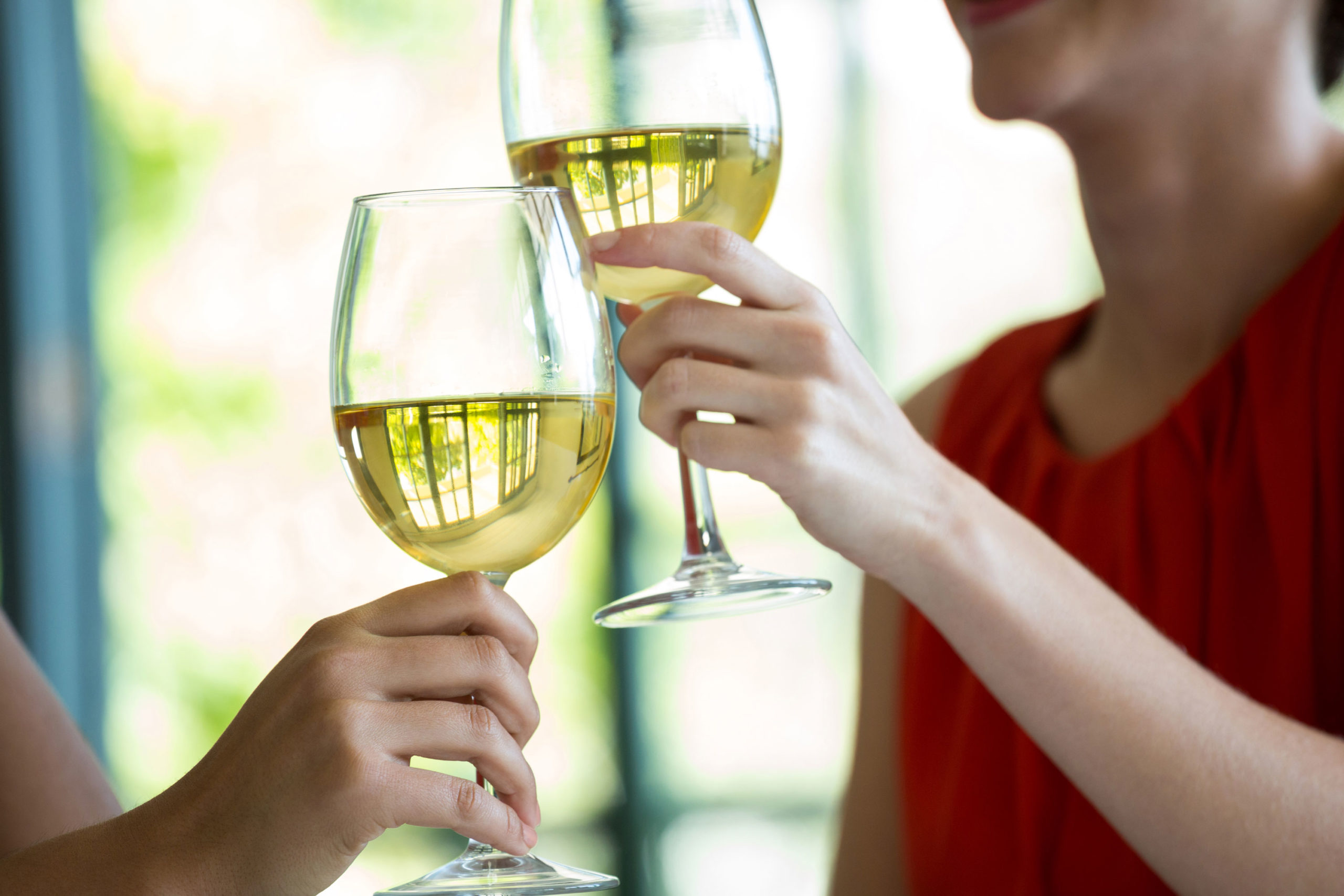 compartir una copa de vino con amigos
