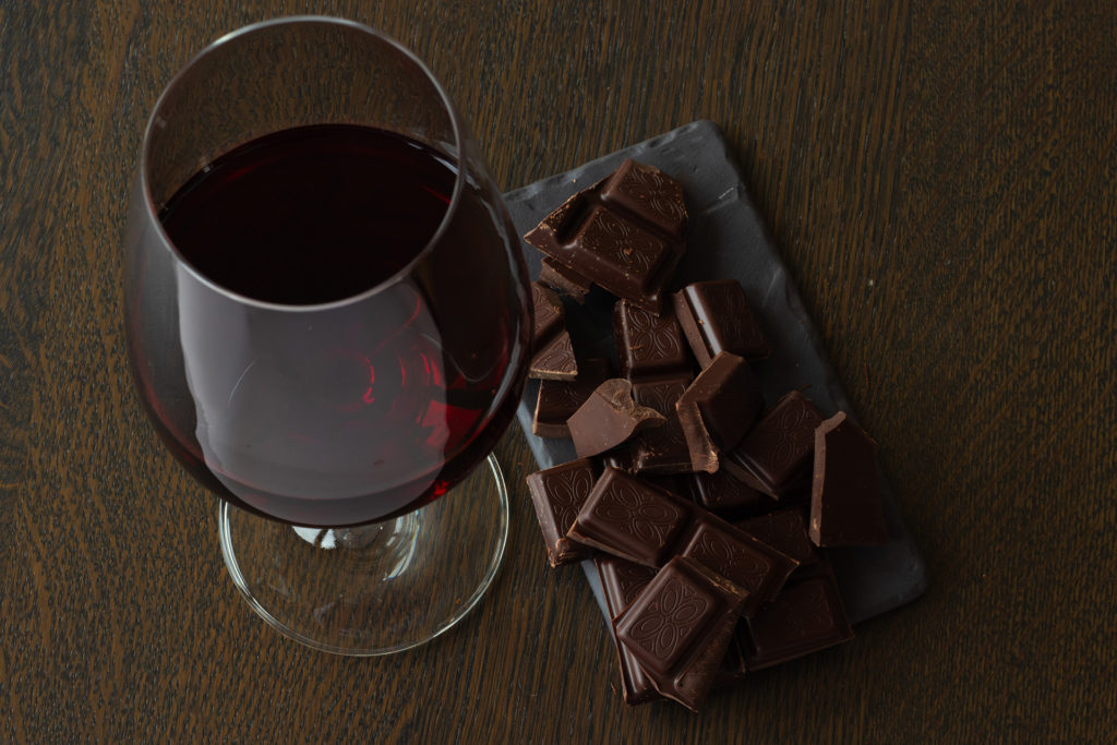 vino y chocolate