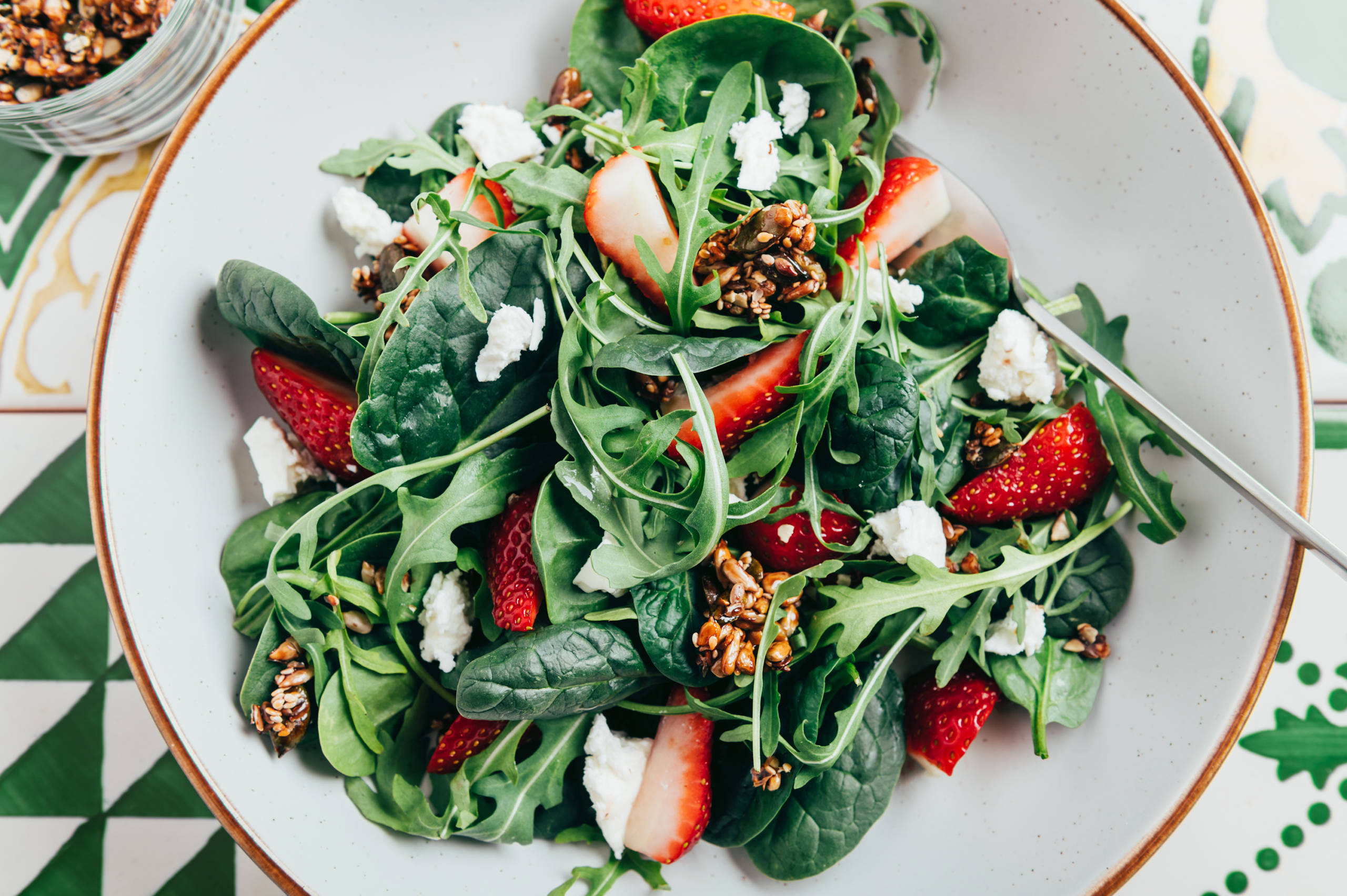 Ensalada de fresas y queso de cabra. Maridajes de Verano.