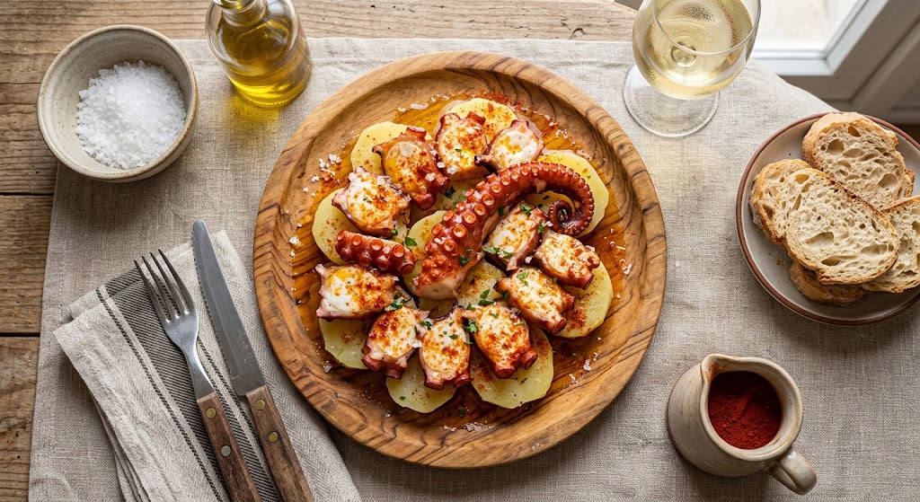 pulpo a feira con sanclodio