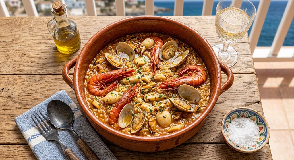 arroz meloso con emina verdejo gran vino de rueda